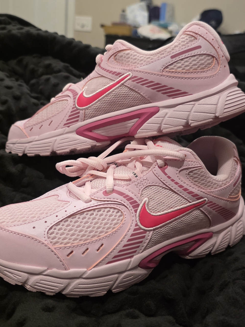 New Nike V5 RNR in Pink colorway- Pink Mesh Sneakers with Hot Pink Swoosh